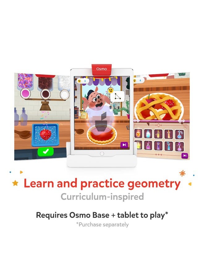 Osmo ساحر الرياضيات وشاحنة الطعام الرائعة - ألعاب آيباد و فاير تابلت للأعمار من 6 إلى 8 سنوات / الصفوف 1-2 - تعلم منهج الهندسة - لعبة STEM مستوحاة تتطلب قاعدة، شاحنات طعام رائعة - Image 2