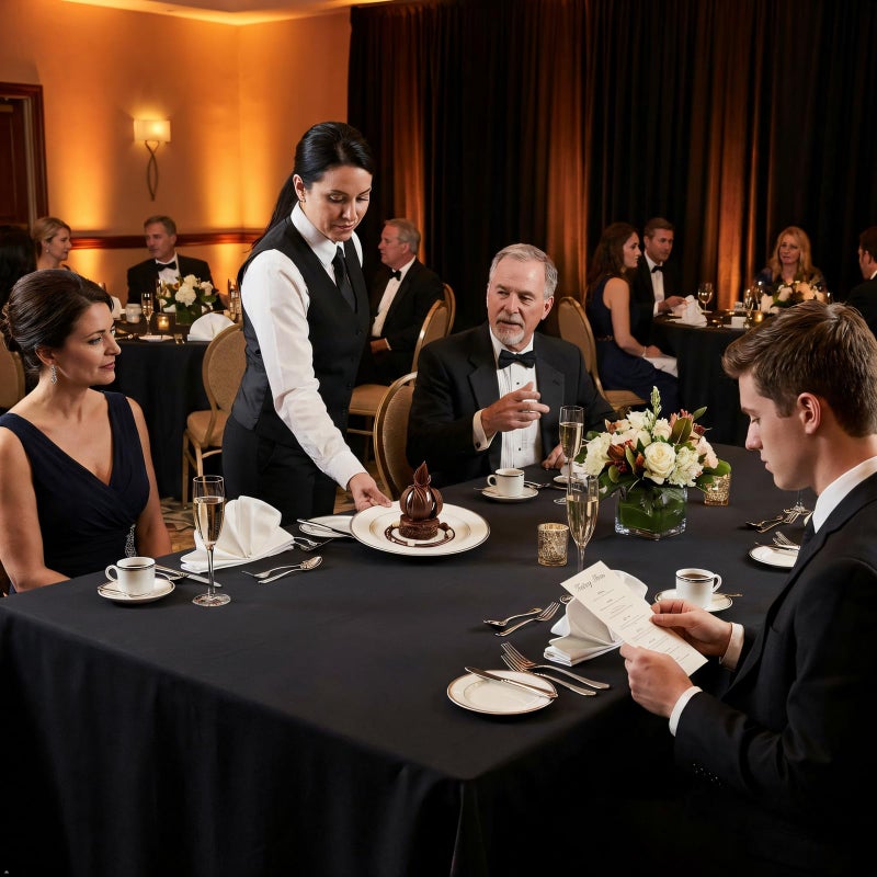 Heneger 8 Pack Black Tablecloths 60 x 102 Inch Rectangular Table Cloths for Rectangle Tables 6ft, Wrinkle Resistant Black Table Cloth Washable Polyester Fabric for Buffet Wedding Party Banquet - Image 4