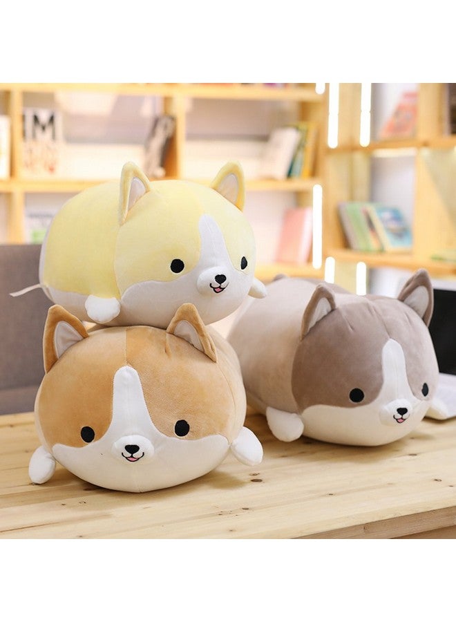 Levenkeness Corgi Dog Plush Pillow Soft Cute Shiba Inu Akita Stuffed Animals Toy Gifts (Gray 11.8 In) - Image 4