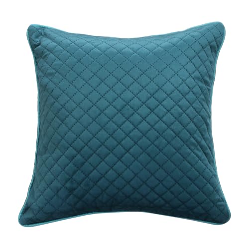 KINGLY Premium Quilted Velvet Decorative Throw Pillow Covers – Set of 5 (16x16 inch) – Classic Touch Combo – Machine Washable, Hidden Zipper – Home Decor - Image 5