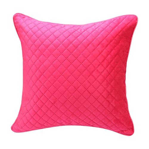 KINGLY Premium Quilted Velvet Decorative Throw Pillow Covers – Set of 5 (16x16 inch) – Classic Touch Combo – Machine Washable, Hidden Zipper – Home Decor - Image 4