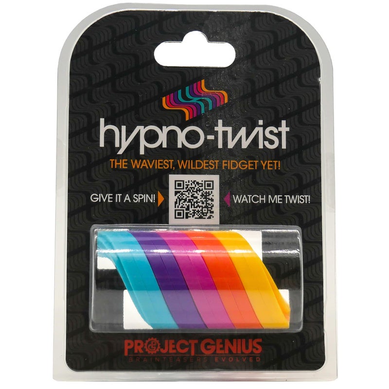 Project Genius Inc HypnoTwist Hypnotic Fidget Toy Glide The Colorful Rings for a Hypnotic Loop That Spins Again and Again Fidget Spinner Relaxing - Image 2