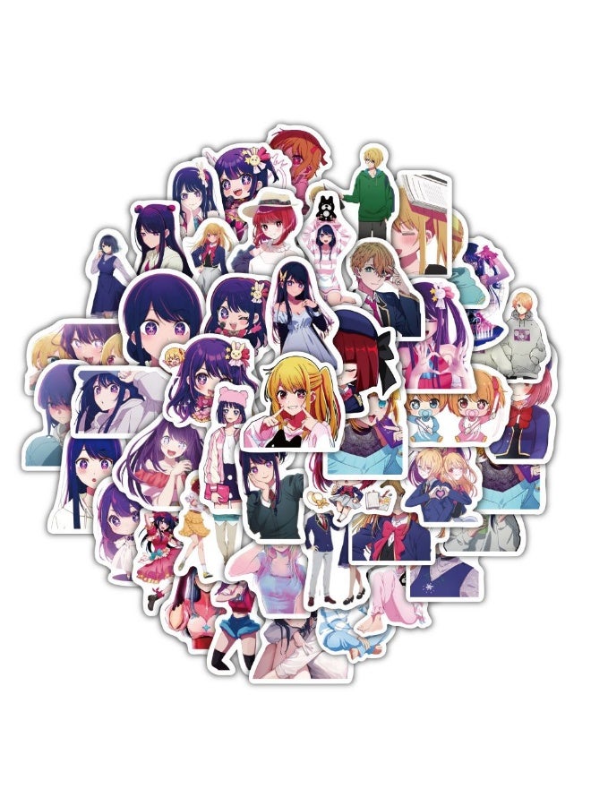 NIBEMINENT 60 Pcs My Push kid Deco Kit Waterproof Stickers, High Definition Printing Bright Colors, Suitable for Laptop Skateboard Luggage Water Bottle Guitar DIY - Image 1