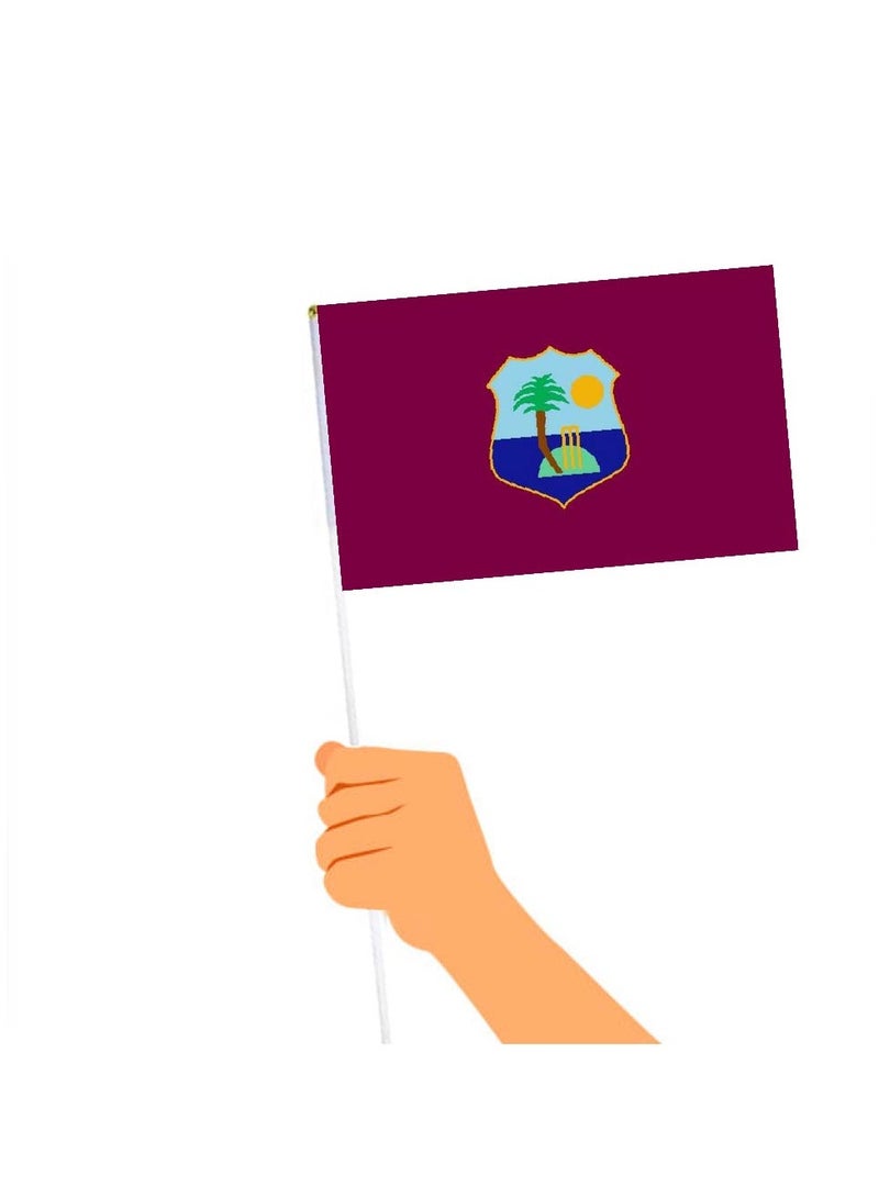 West Indies Sports Cricket Fans Combo Pack for Adults - Pack of 3 - Drawstring Bag, Hand Flag, Cap - Perfect for West Indies Sports Events and Cricket Matches - Image 5