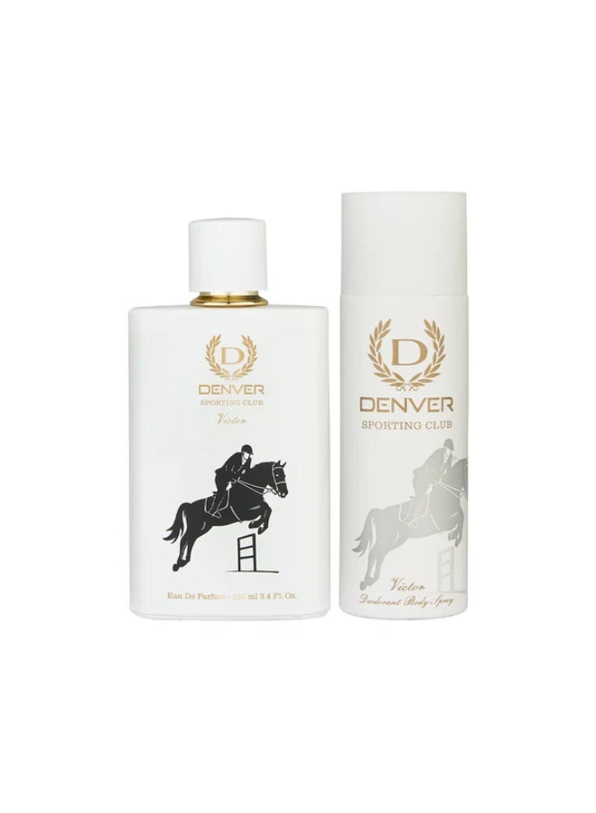 Denver Gift Pack Victor (Deo 150 ML + Perfume 100 ML) - Image 1