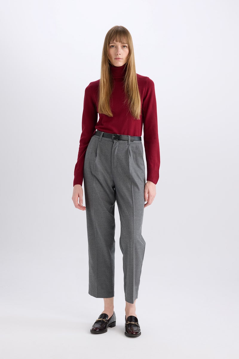 DeFacto Woman Carrot Fit Ankle Length With Pockets Trousers - Image 1