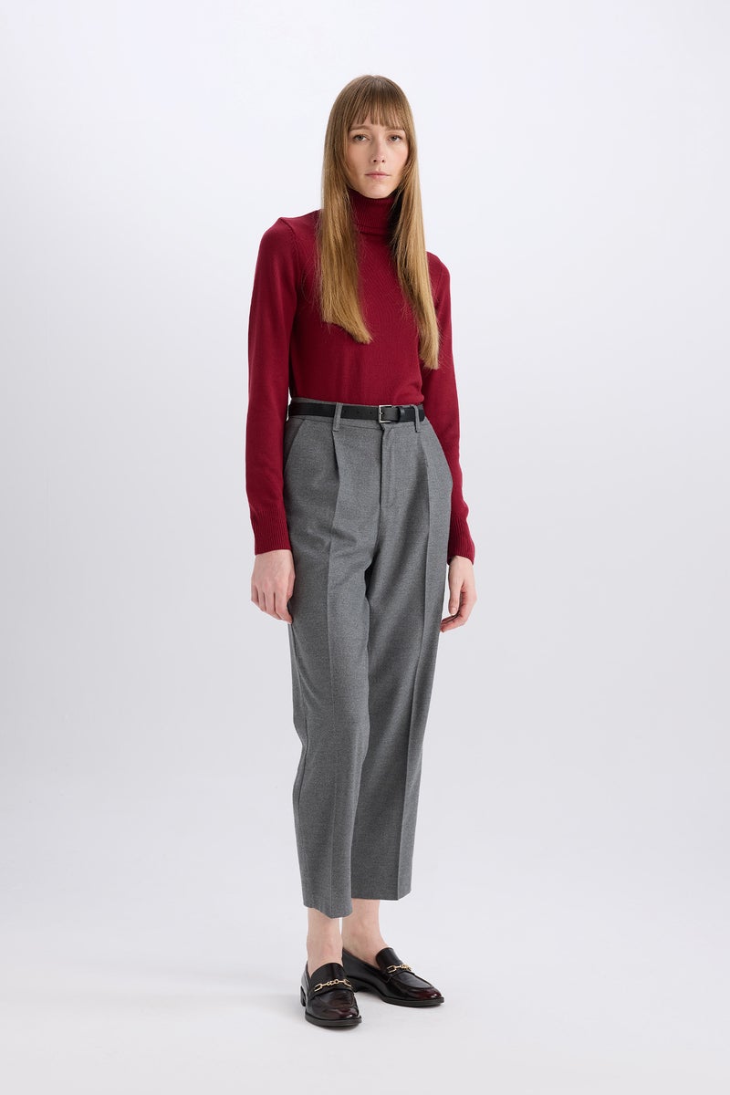 DeFacto Woman Carrot Fit Ankle Length With Pockets Trousers - Image 3