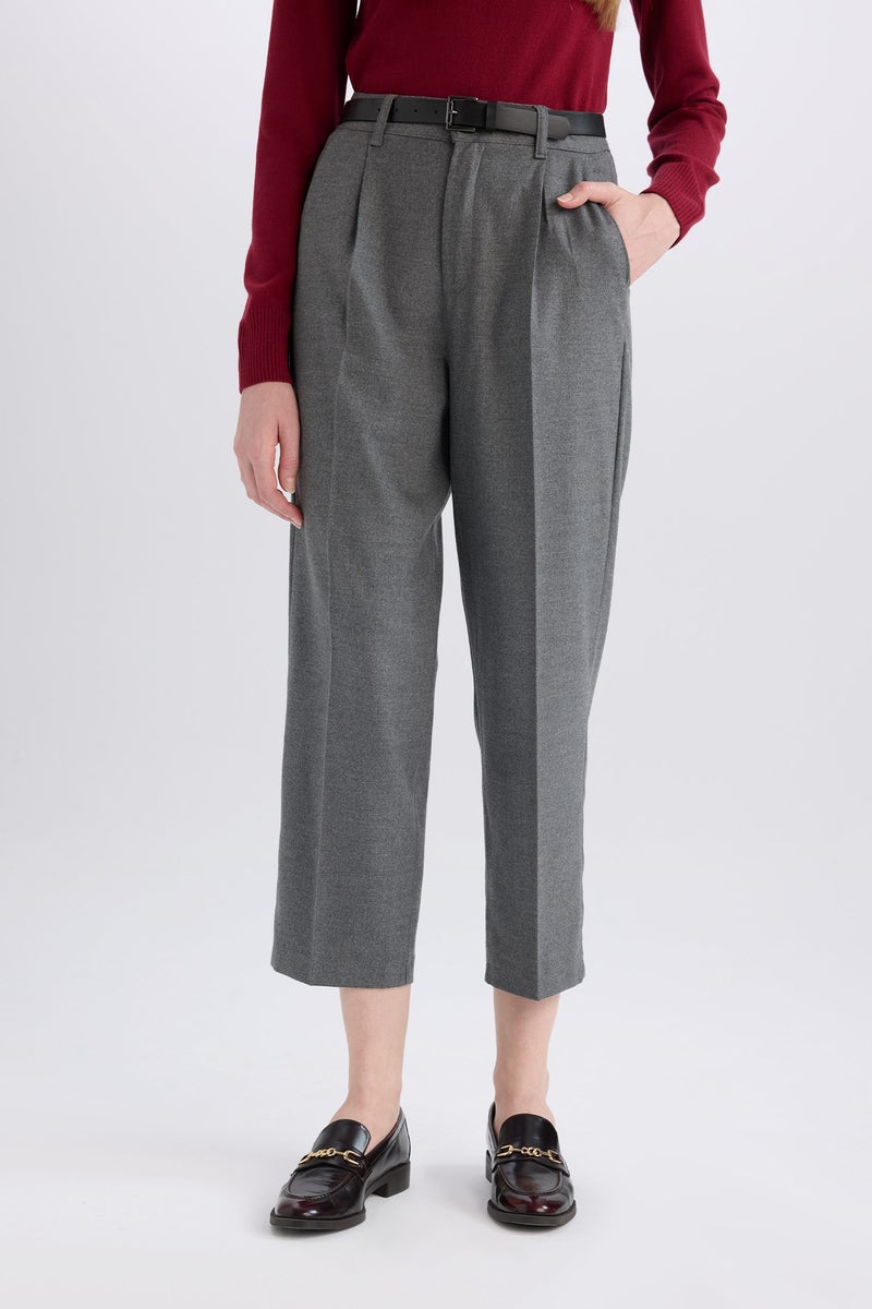 DeFacto Woman Carrot Fit Ankle Length With Pockets Trousers - Image 4