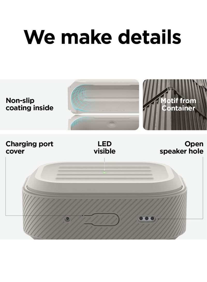 Elago Armor for Airpods Pro 2 2nd Generation (2022) Case Cover with Strap - Stone - Image 5