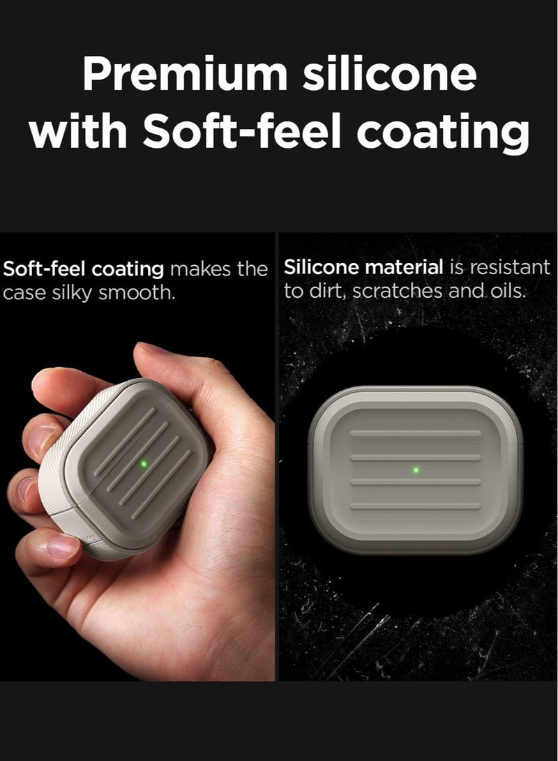 Elago Armor for Airpods Pro 2 2nd Generation (2022) Case Cover with Strap - Stone - Image 3