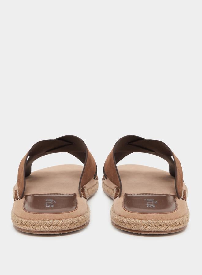 Styli Styli Cross Strap Jute Espadrille Sandals  - Image 4
