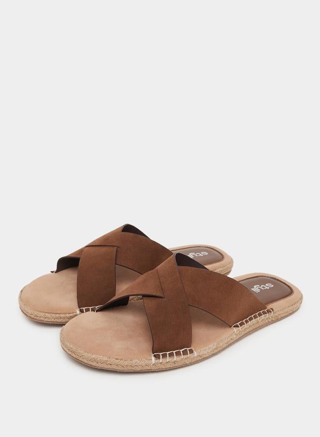 Styli Styli Cross Strap Jute Espadrille Sandals  - Image 2