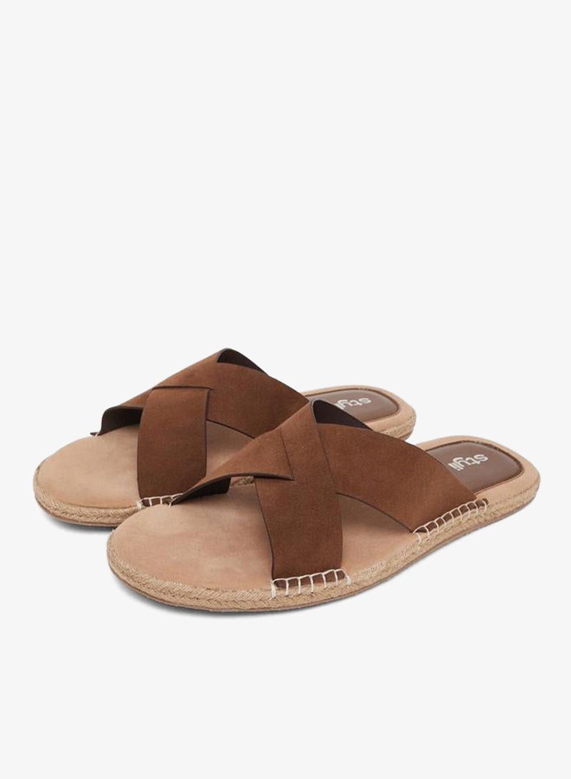Styli Cross Strap Jute Espadrille Sandals - Image 2