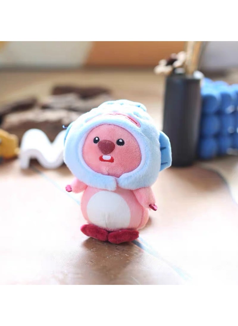 LABUBU LABUBU Doll, Plush Toy Set Vinyl Plush Hanging Card,Blind Box Figures La bubu,The Monsters Plush Toys for Modern Home Decor, Collectible Toy， Height 7 cm 