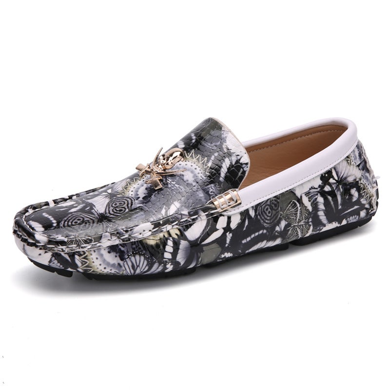 Men'S Loafers Men'S Casual Leather Shoes 3D Retro British Fashion Shoes Leather Shoes Fashion Men'S Loafers - Image 1