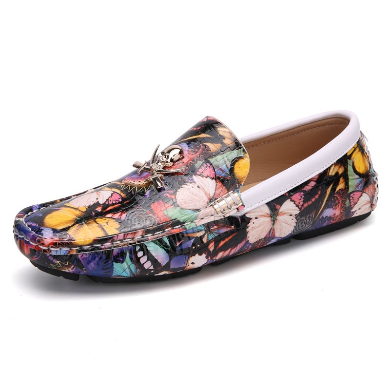 Men'S Loafers Men'S Casual Leather Shoes 3D Retro British Fashion Shoes Leather Shoes Fashion Men'S Loafers - Image 2
