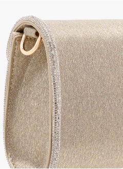 Flora Bella By Shoexpress Women Embellished Crossbody Bag with Detachable Chain Strap and Flap Closure Ramadan Collection  - Image 5