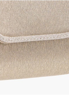 Flora Bella By Shoexpress Women Embellished Crossbody Bag with Detachable Chain Strap and Flap Closure Ramadan Collection  - Image 4