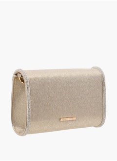 Flora Bella By Shoexpress Women Embellished Crossbody Bag with Detachable Chain Strap and Flap Closure Ramadan Collection  - Image 3