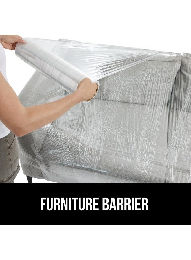 غلاف تغليف ممتد 30 سم - لفة غلاف بلاستيكي شفاف (عبوة واحدة) - غلاف ذاتي اللصق شديد التحمل للنقل والشحن والتخزين والتغليف العام - غلاف متين ومقاوم للتمزق 30 سم - Image 5