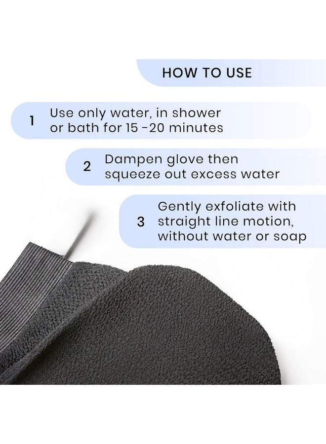 قفاز تقشير الجسم الكوري والمغربي من فيسكوز نباتي 100% – قفاز إزالة الجلد الميت والتان، قفاز استحمام لتقشير عميق وتجديد البشرة وتوحيد اللون، قفاز تقشير للجسم متعدد الألوان - Image 5