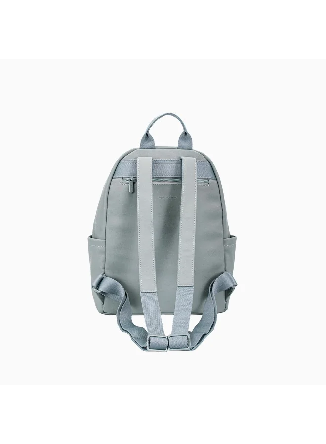 David Jones Steel Grey David Jones Daily backpack for women Model CM7708| 13 inch faux leather backpack for girls| cute backpack for college, school, work and everyday use for Women | Best Price UAE