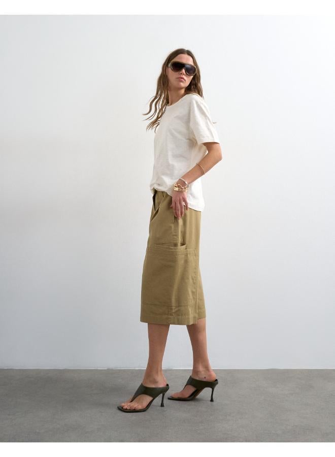 TOPSHOP Casual Longline Cargo Shorts - Image 3