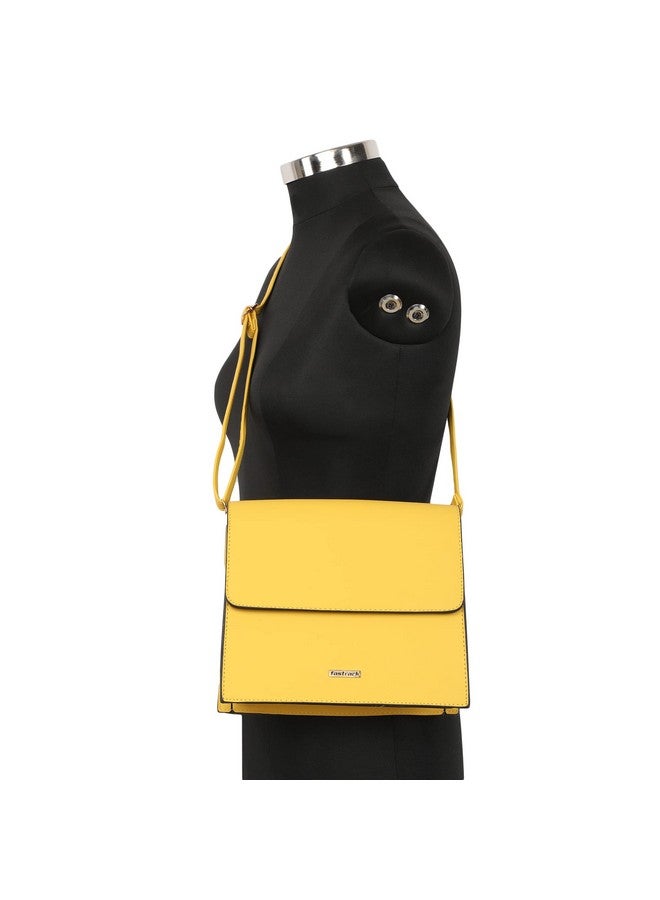 Fastrack Solid PU Structured Sling Bag for Women, Girls and Ladies | with Detachable Sling Straps | Slings for Casual Carry - Image 4