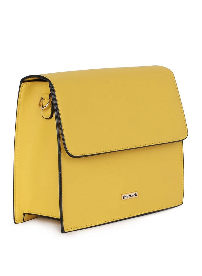 Fastrack Solid PU Structured Sling Bag for Women, Girls and Ladies | with Detachable Sling Straps | Slings for Casual Carry - Image 2