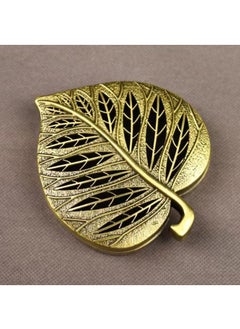 Y&D Bodhi Leaf Aromatherapy Box Retro Incense Holders Home Creative Desktop Ornaments-BRONZE11*9.5*2cm  - Image 3