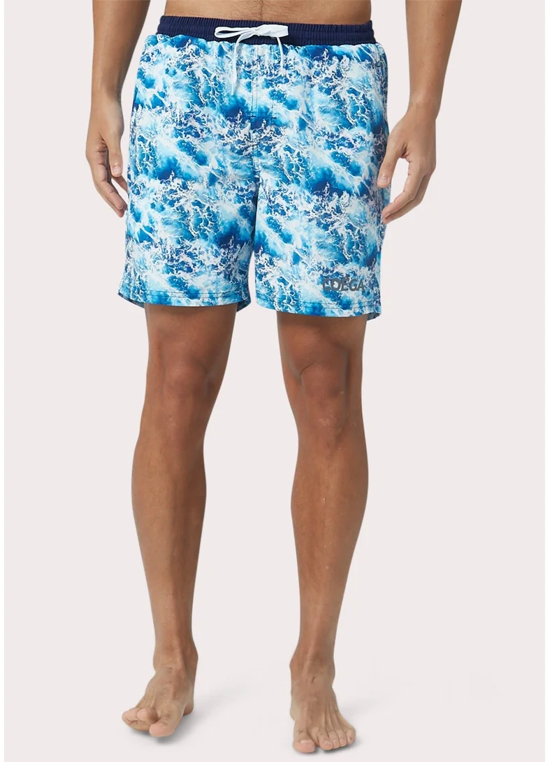 COEGA Boardshorts Elast Wst 18 - Navy Waves