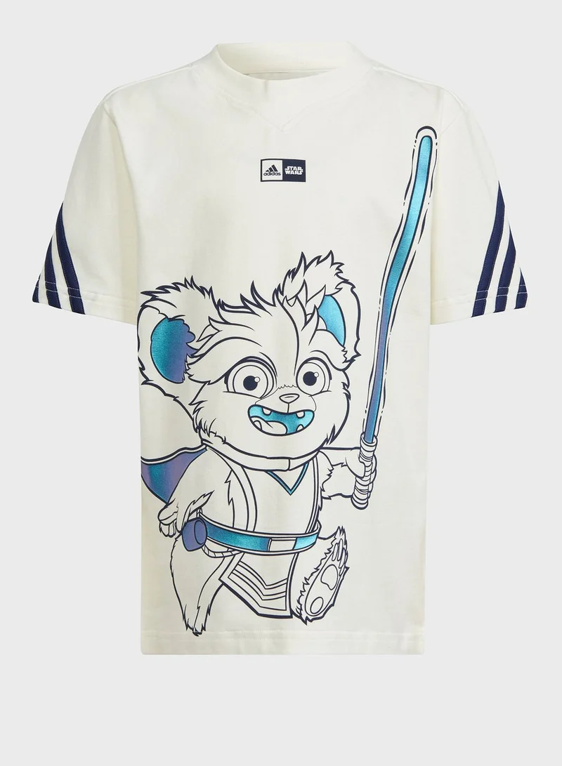 Adidas Little Kids Star Wars Young Jedi T-Shirt Set