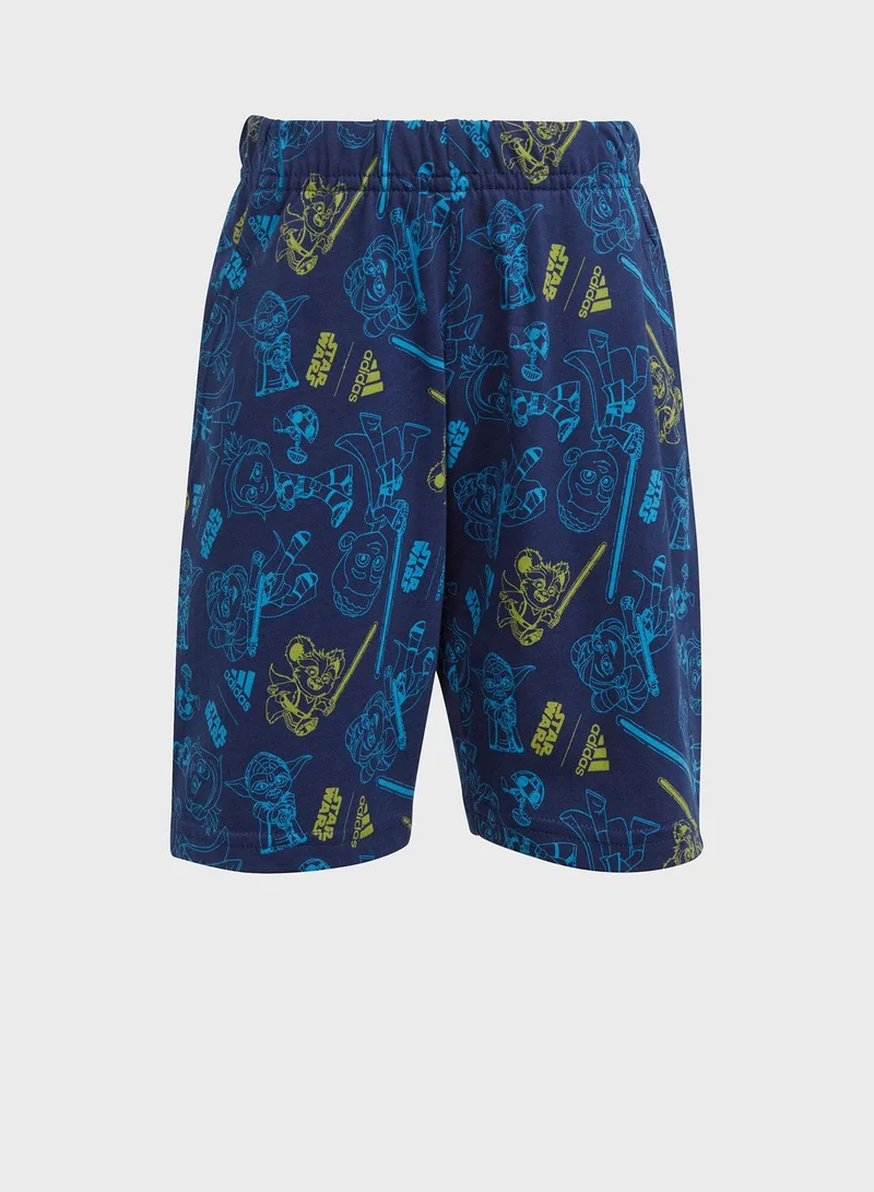 Adidas Little Kids Star Wars Young Jedi T-Shirt Set