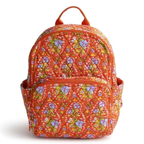 Vera Bradley Women's Premium Cotton Small Banbury Backpack, Garden Paisley, One Size - Image 1