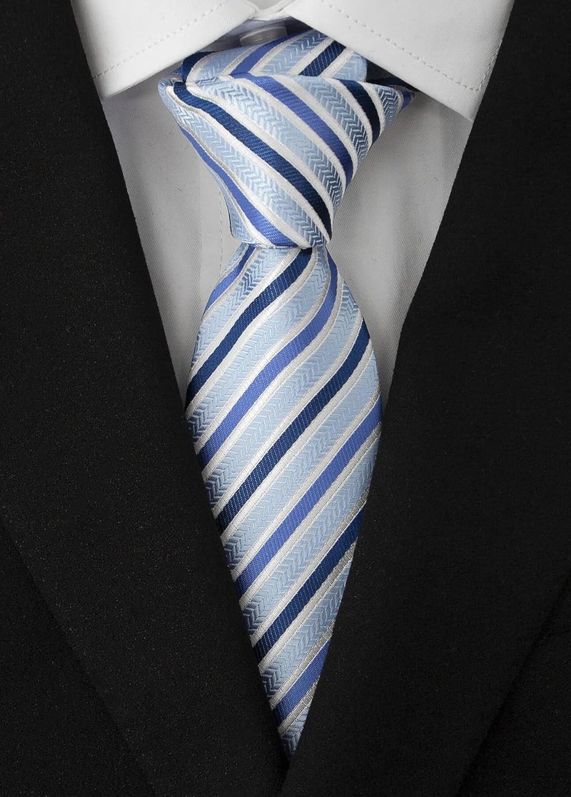Adulove Men's Necktie Classic Silk Tie Woven Jacquard Neck Ties 6 PCS - Image 4