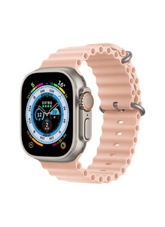 Generic Soft Silicone Ocean Band Compatible With Apple Watch Ultra Band 49mm,45mm,44mm,42mm for Men And Women High Quality Adjustable Bands  - Image 2