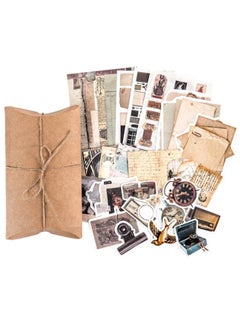 Generic 32 Piece Vintage Scrapbook Supplies Pack, Vintage Style Cultural Stickers, Old Things Collection Series Retro Paper Stickers for Journal DIY, Arts Crafts, Scrapbooking Supplies, Journals Planners  - Image 1