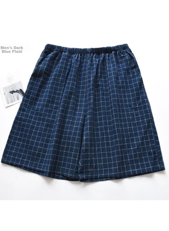 LANG SHA Langsha Style Men's Cotton Shorts Summer Thin Five-point Beach Shorts Water-washed Pure Cotton With Pockets Can Be Worn Outside Home Pants - Image 3