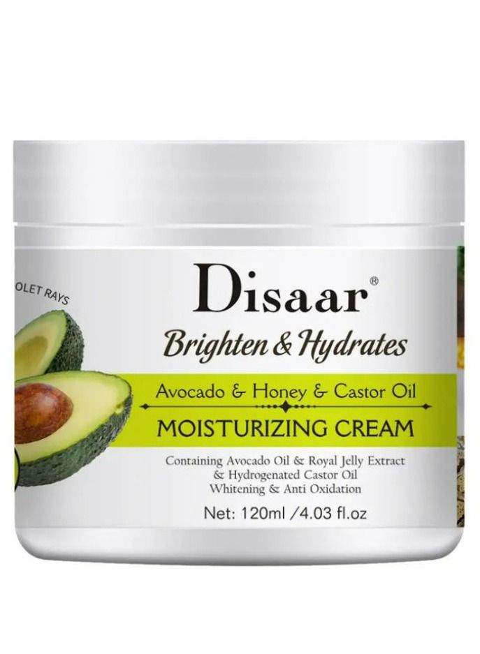Disaar Avocado Honey Castor Oil Moisturizer Cream 120 ML