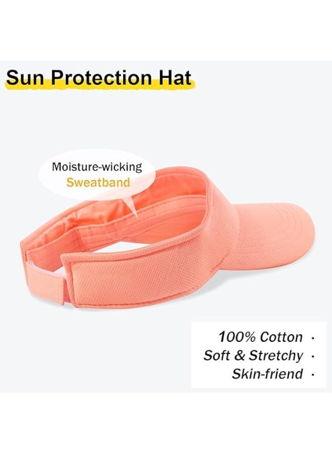 Sun Visor Hat Adjustable Velcro Outdoor Sports Cap for Men Women Adults - Image 4