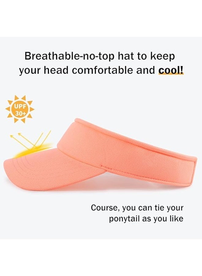 Sun Visor Hat Adjustable Velcro Outdoor Sports Cap for Men Women Adults - Image 5
