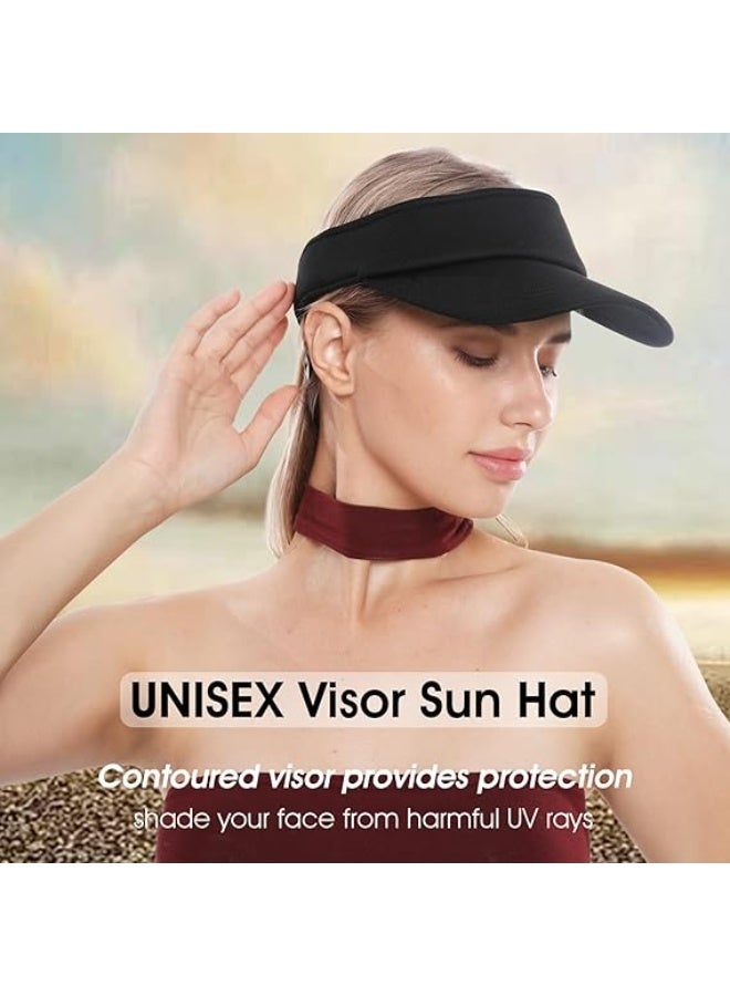 Sun Visor Hat Adjustable Velcro Outdoor Sports Cap for Men Women Adults - Image 3