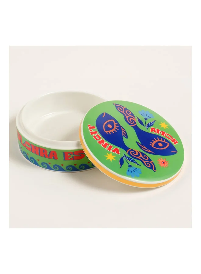 Zsa Zsa Zsu Colourful Shekou Colorful Porcelain Decorative Object 12x12x4 cm.  | Best Price UAE