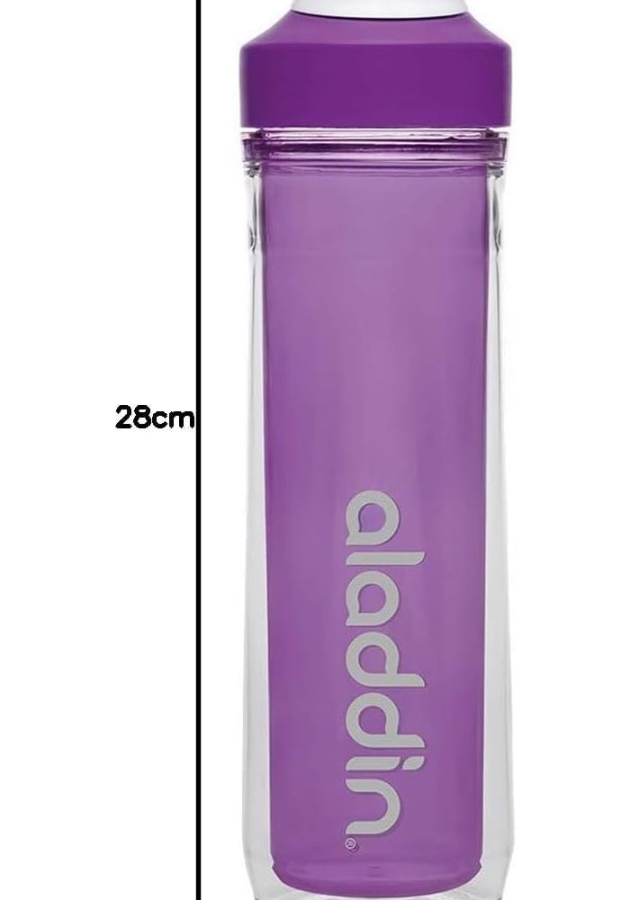Aladdin Active Hydration Double Wall Water Bottle, 0.5 Liter Capacity, Purple - Image 3