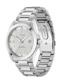 HUGO BOSS HUGO BOSS ROUND ANALOG MEN'S SILVER WHITE CASE WATCH - 1514176  - Image 1
