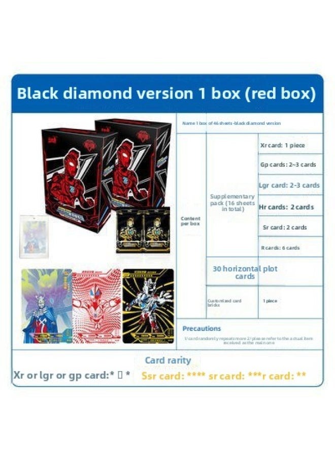 null - Card Game Ultraman Card Black Diamond Edition Fifth Edition 5Th Generation Tv Card Iron Box Full Box Collection Card Authentic Male-Color:[2 Yuan Pack] Deluxe Edition No. 37, A Box Of 30 Packs - Image 1