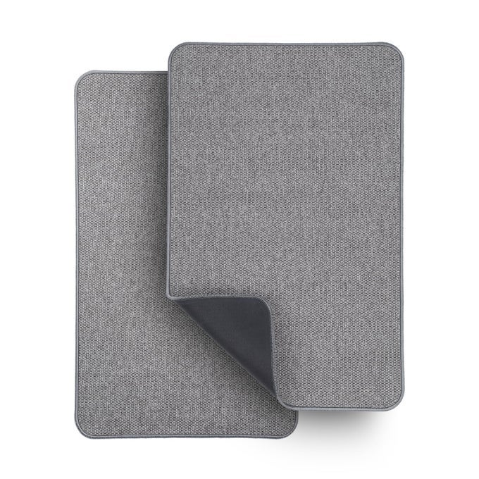 BATH MATULTRA THIN BATHROOM RUGSRUBBER BATH MATS FOR BATHROOMNO SLIP BATH RUGSQUICK DRYMACHINE WASHABLELOW PILEABSORBENTSHOWER OUTSIDESINKHOME DECOR ACCESSORIESGREY15X232 PACK