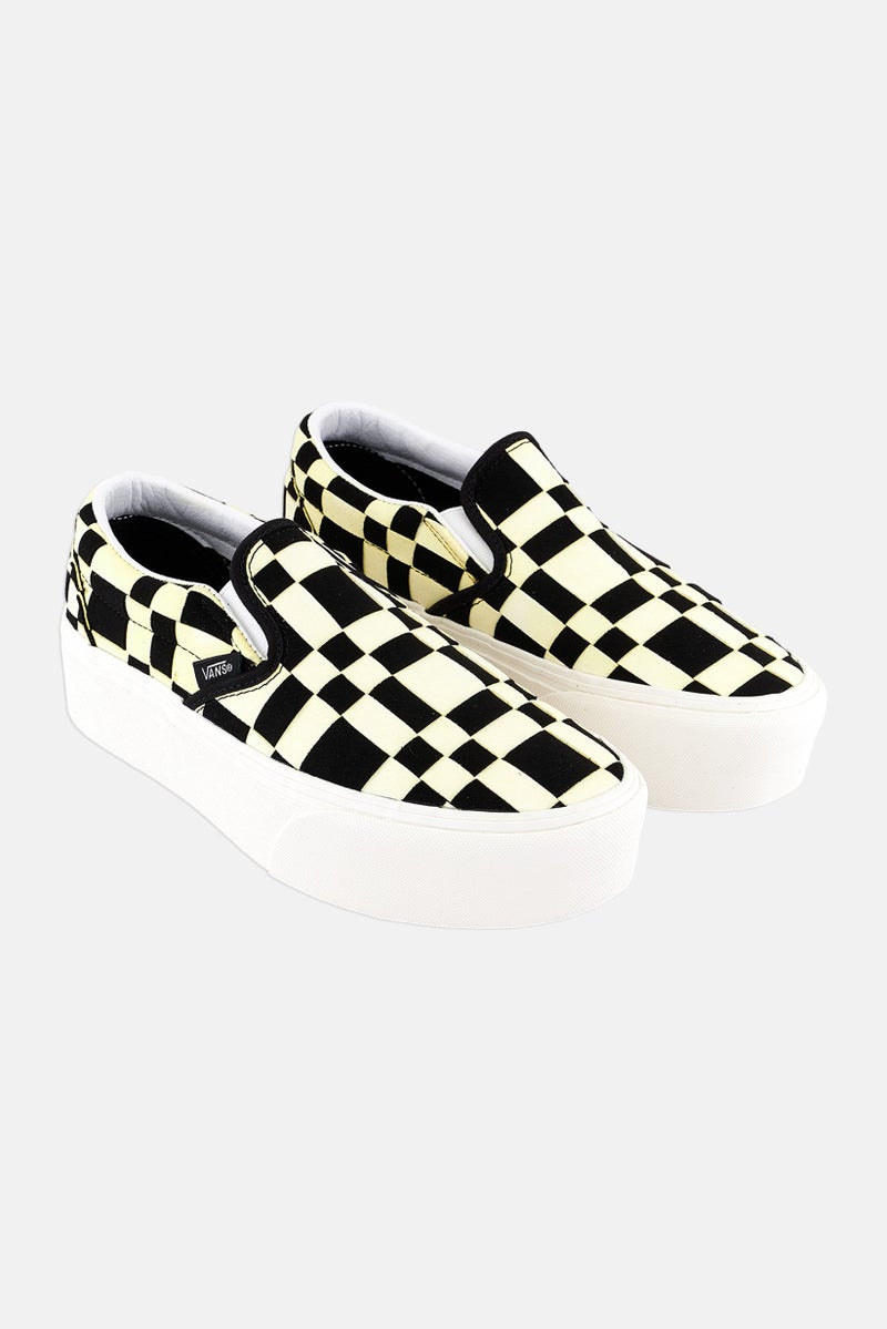 VANS Women Classic Slip On Shoes, Black - Image 1