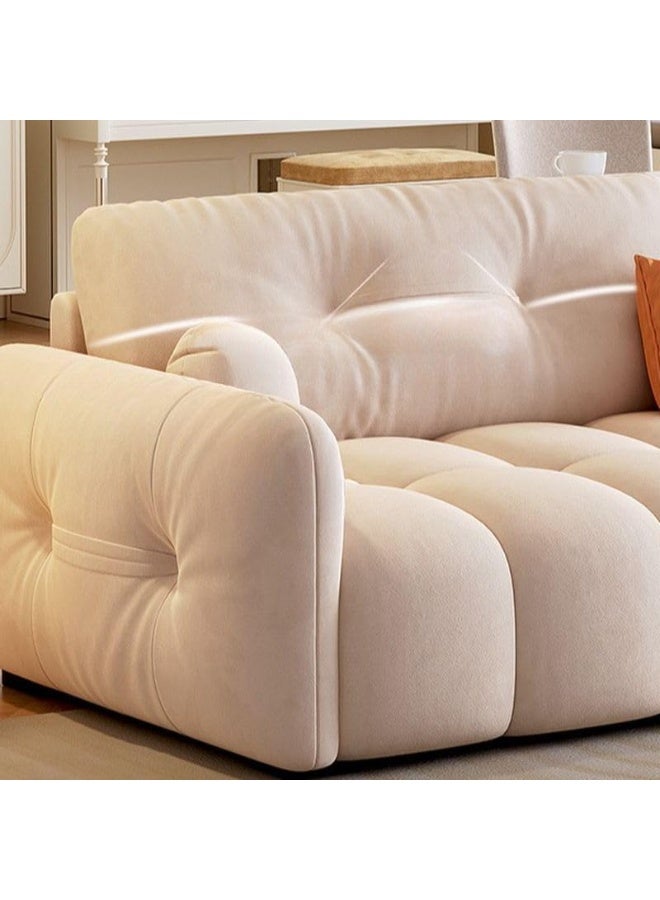 Poppins Home Poppins HOME Contemporary Floor Sofa for Sitting Room (White)  - Image 2
