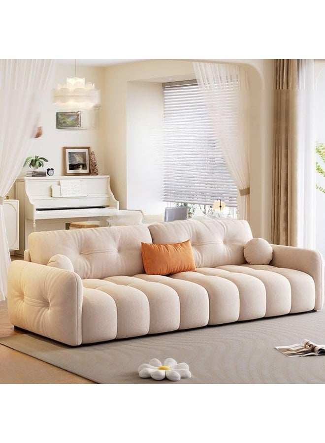 Poppins Home Poppins HOME Contemporary Floor Sofa for Sitting Room (White)  - Image 1